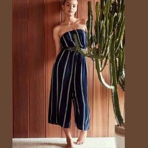 Silence and noise strapless jumpsuit